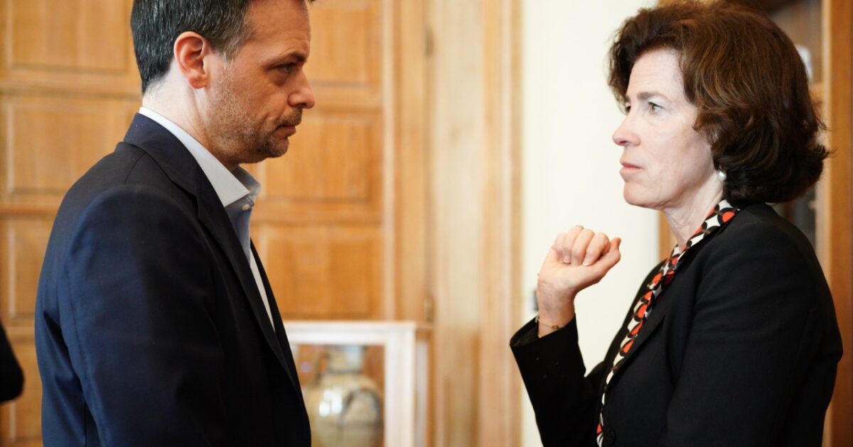 Rencontre du maire d'Athènes avec l'ambassadeur de France